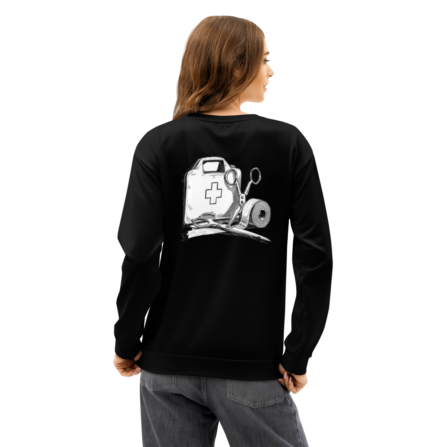"athletic trainer" crew neck sweatshirt