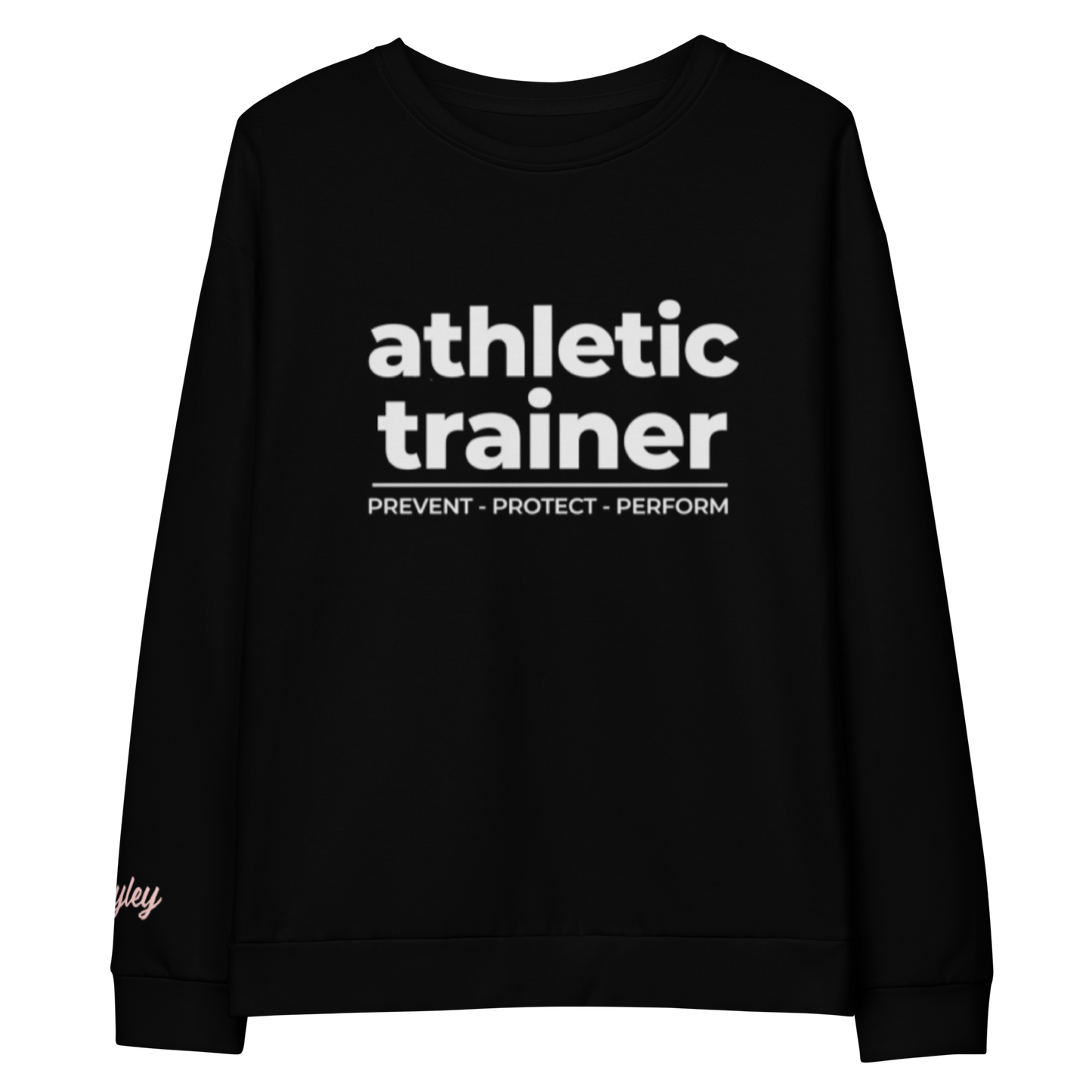 "athletic trainer" crew neck sweatshirt