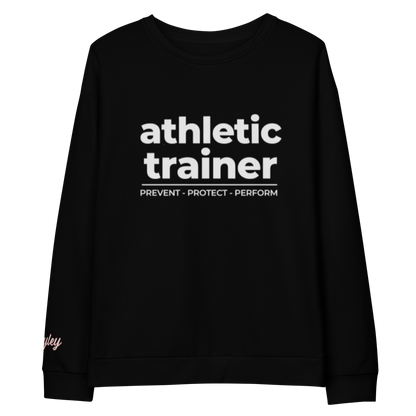 "athletic trainer" crew neck sweatshirt
